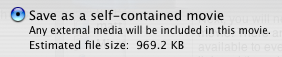 Quicktime Save As