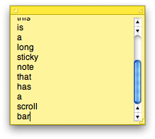 Scroll Bar Stickies