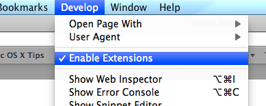 Enable Extensions