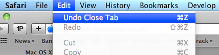 Undo Close Tab