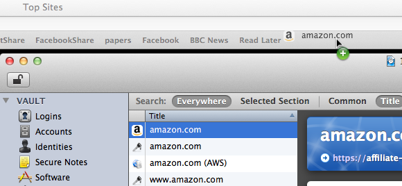 1Password Bookmarklet