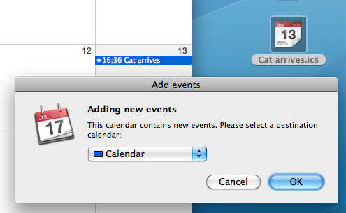 Drag iCal Events