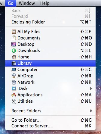 How to make mac library folder visible