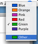 iCal Colours