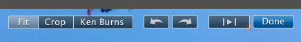iMovie Rotate Controls