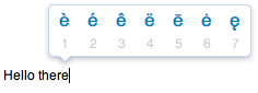 iOS accents popup in Lion