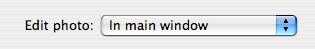 iPhoto Edit Preferences