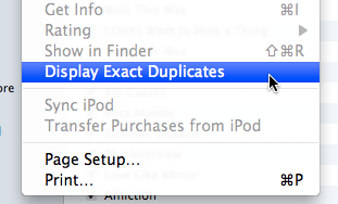 iTunes Display Duplicates