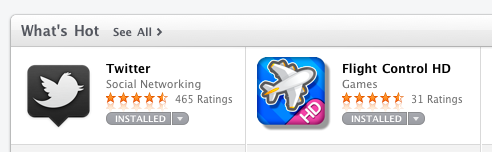 Mac App Store Installed