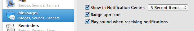 Turn off Notification Center Alert Sound