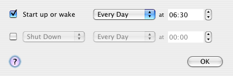 energy saver schedule system preferences