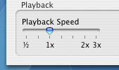 Quicktime Playback Speed