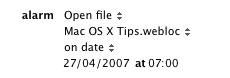 Set iCal Alarm