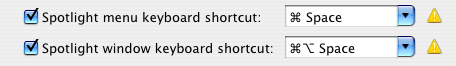 Spotlight Keyboard Shortcut