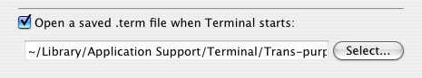 Terminal Preferences