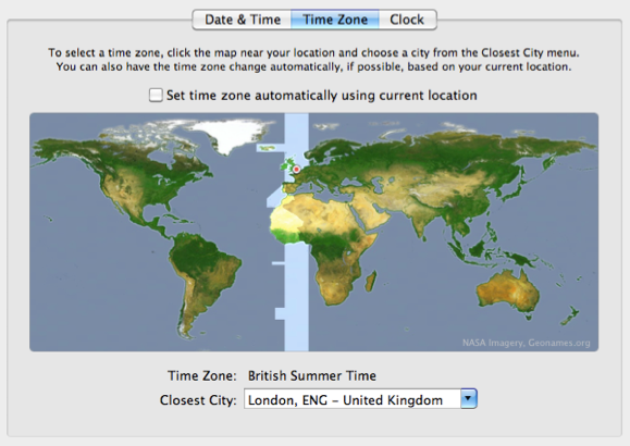 Time Zone CoreLocation