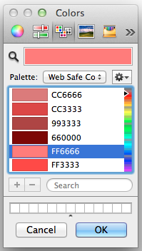 Web Safe Colors Picker